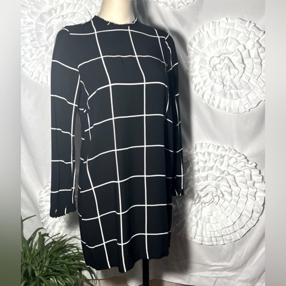 HM long sleeve shirt dress high neck